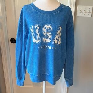 Maurices Blue USA Sweatshirt
